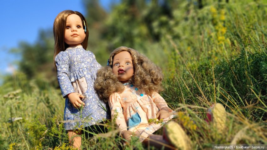 Прогулка в новых платьях — Куклы Gotz (Готц): Ханна