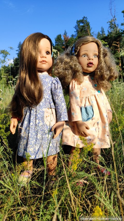 Прогулка в новых платьях — Куклы Gotz (Готц): Ханна