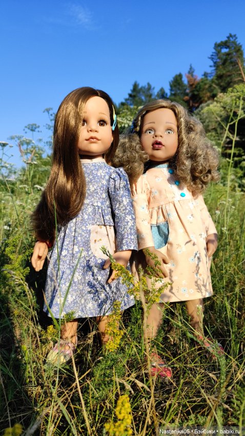 Прогулка в новых платьях — Куклы Gotz (Готц): Ханна