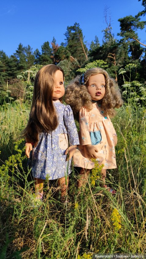 Прогулка в новых платьях — Куклы Gotz (Готц): Ханна