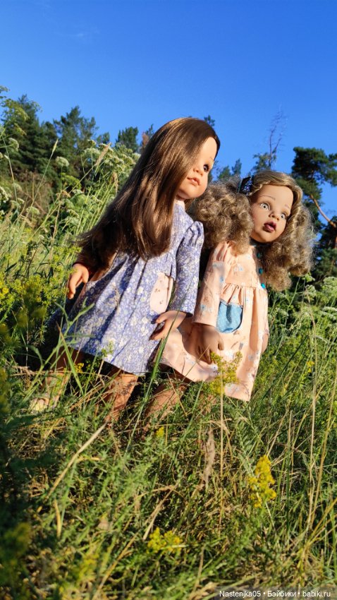 Прогулка в новых платьях — Куклы Gotz (Готц): Ханна