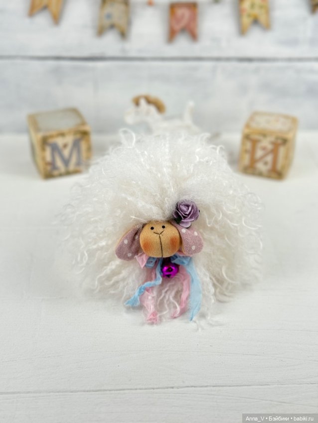 Овечка Молли — Текстильные игрушки и примитивы: кофейные (фото 4)