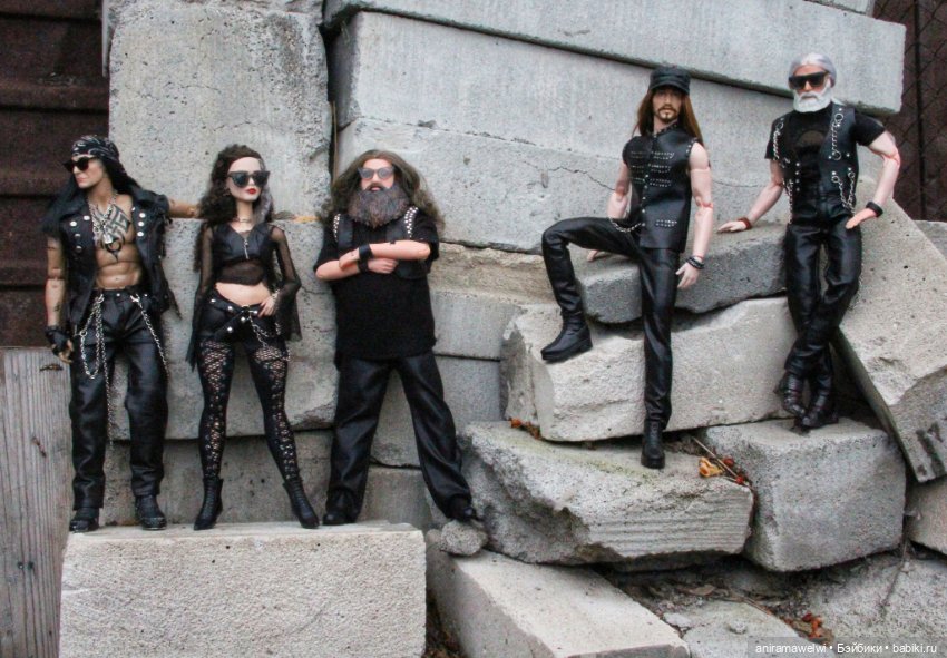 Назгулы, фотосет на развалинах