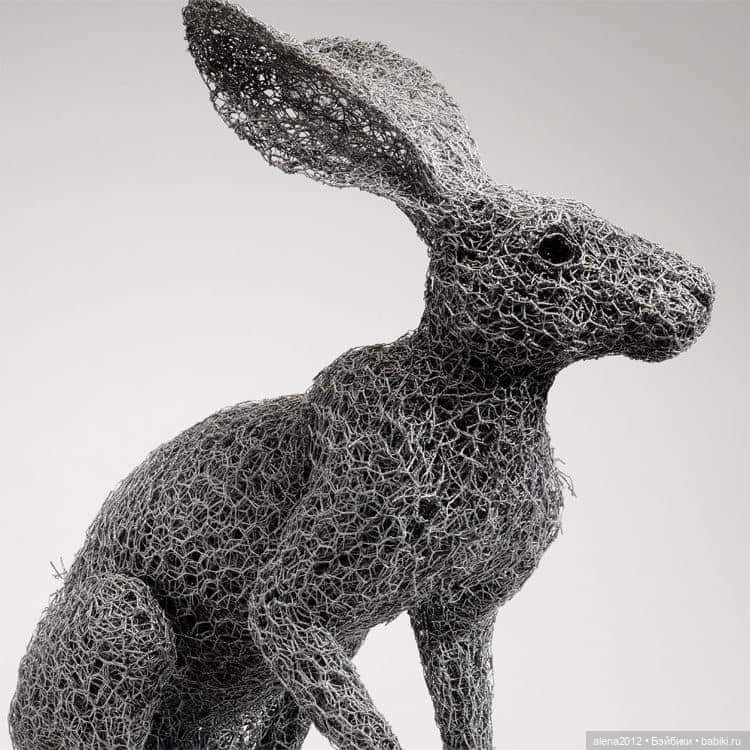 Необычные скульптуры из проволоки Kendra Haste (фото 10)