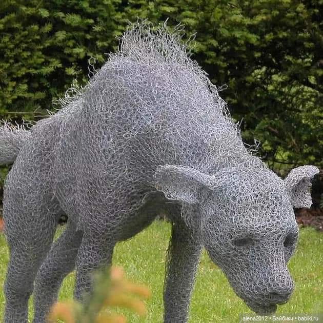 Необычные скульптуры из проволоки Kendra Haste (фото 6)