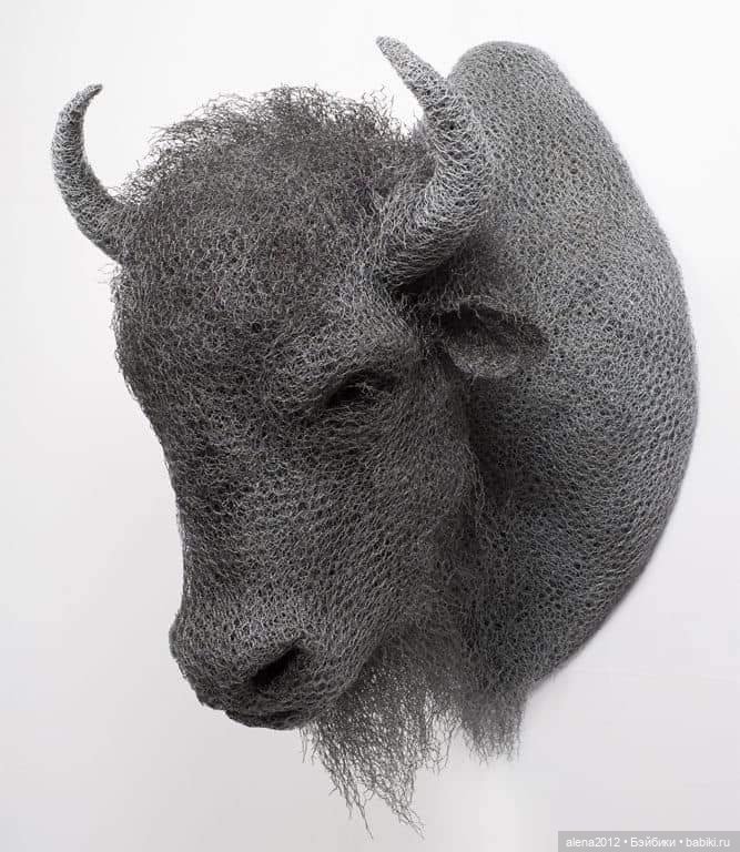 Необычные скульптуры из проволоки Kendra Haste (фото 7)