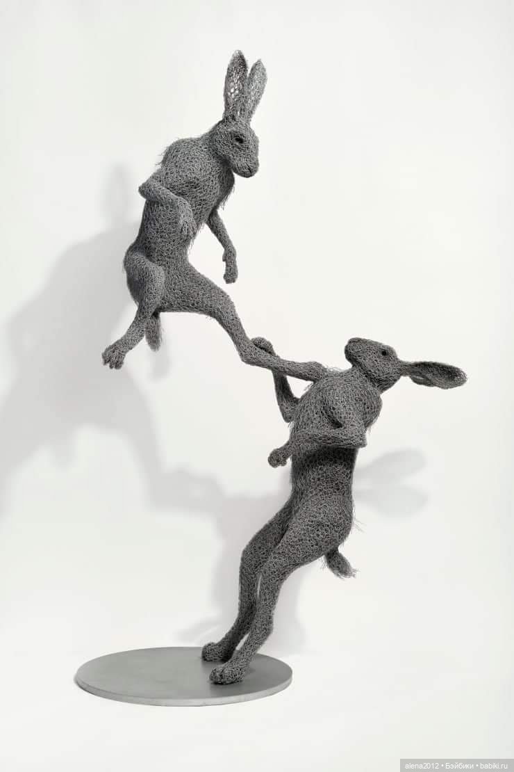 Необычные скульптуры из проволоки Kendra Haste (фото 2)