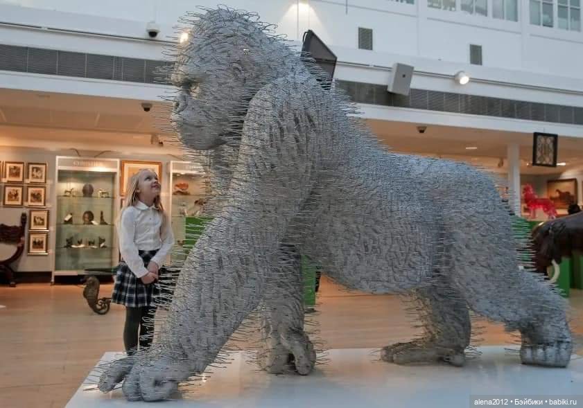 Необычные скульптуры из проволоки Kendra Haste (фото 4)