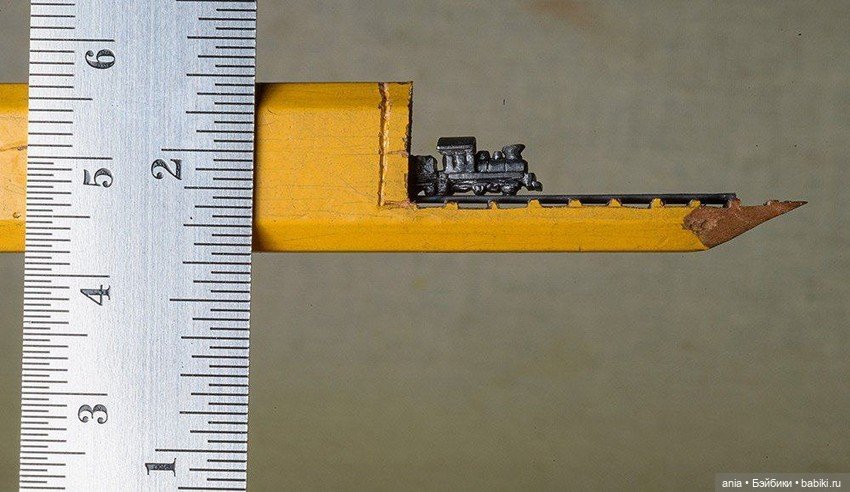 Поезд из карандашного грифеля, авторCindy Chinn (фото 3)