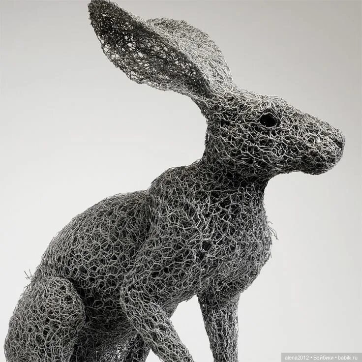 Необычные скульптуры из проволоки Kendra Haste