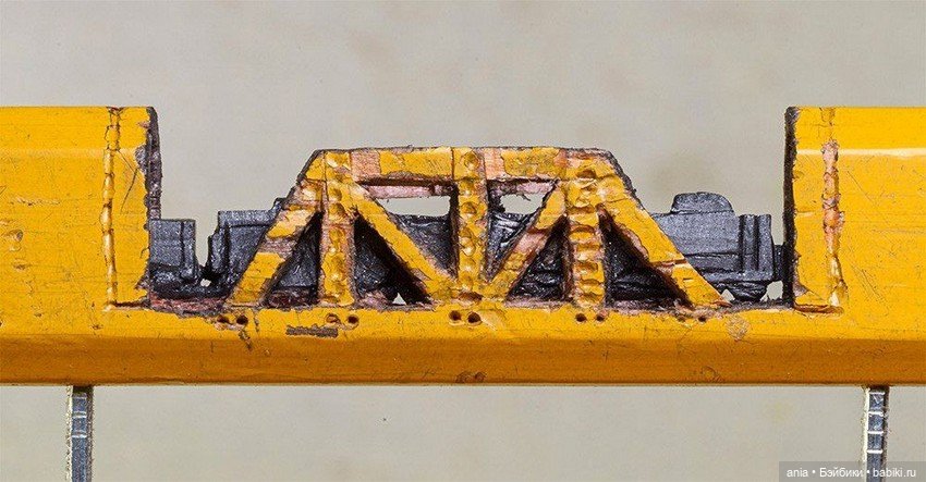 Поезд из карандашного грифеля, авторCindy Chinn (фото 2)