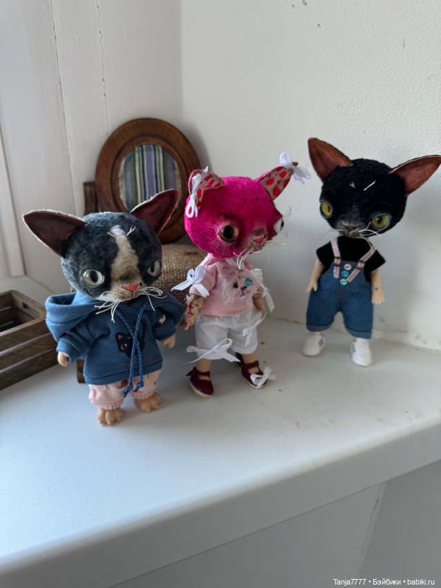 Маленький серый котик — Авторские мишки Тедди и друзья: фото (фото 5)