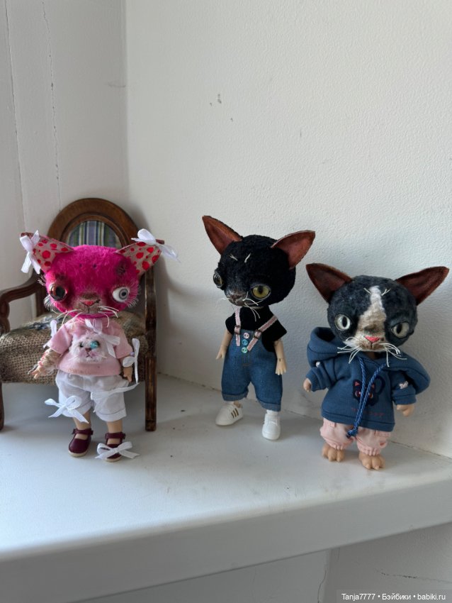 Маленький серый котик — Авторские мишки Тедди и друзья: фото (фото 6)