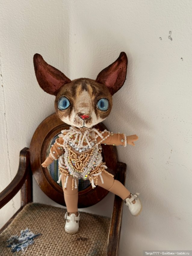 Кот сфинкс — Авторские мишки Тедди и друзья: фото