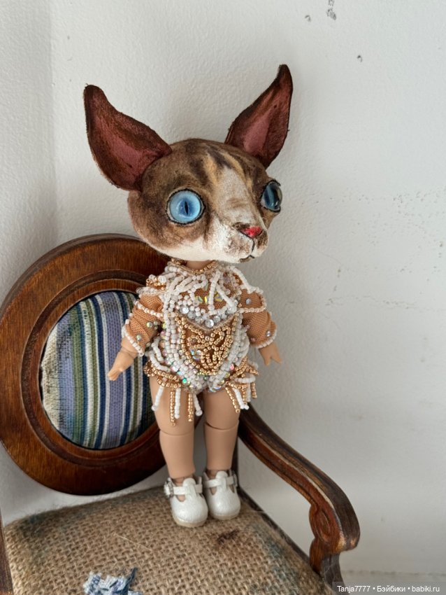 Кот сфинкс — Авторские мишки Тедди и друзья: фото (фото 4)