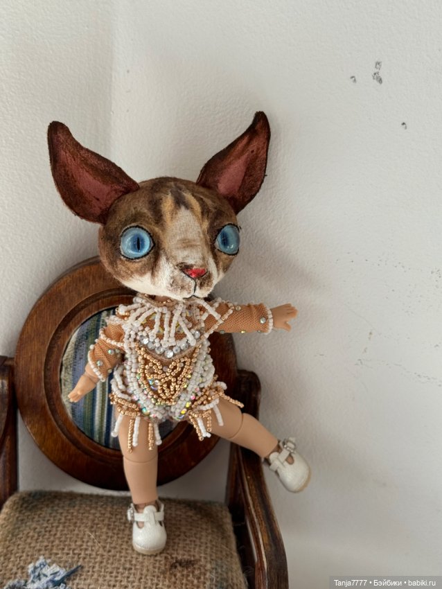 Кот сфинкс — Авторские мишки Тедди и друзья: фото (фото 2)