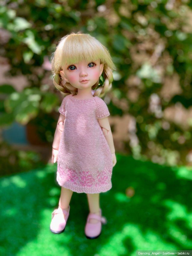 Жаккардовое платье — Одежда и обувь для кукол своими руками: фото (фото 2)
