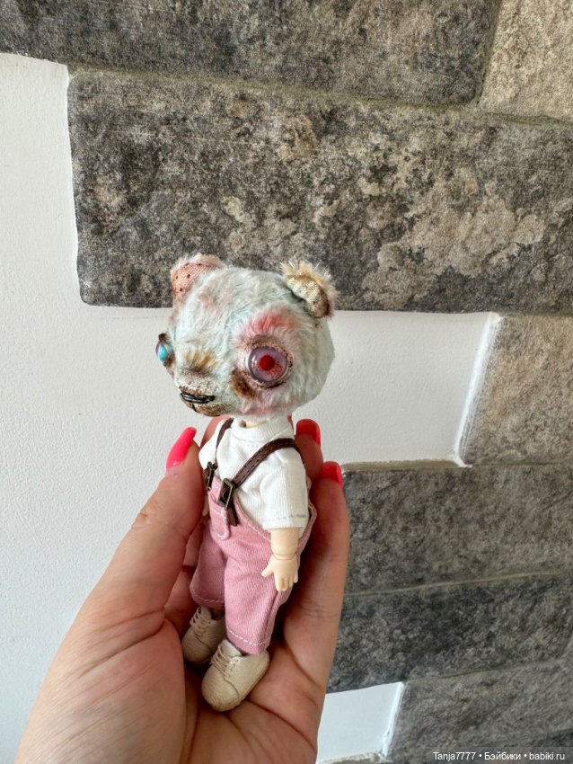 Мятный малыш медведь — Авторские мишки Тедди и друзья: фото