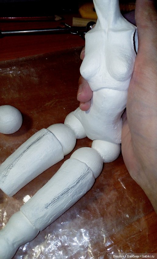 Куколка процесс — Авторские шарнирные куклы своими руками: лепка (фото 2)