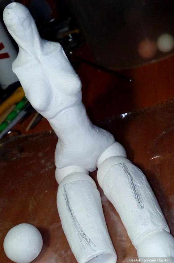 Куколка процесс — Авторские шарнирные куклы своими руками: лепка (фото 3)