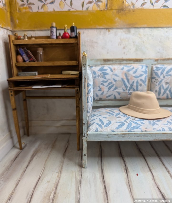 Новая старая диван-софа — Мебель для кукол и домиков: фото (фото 6)