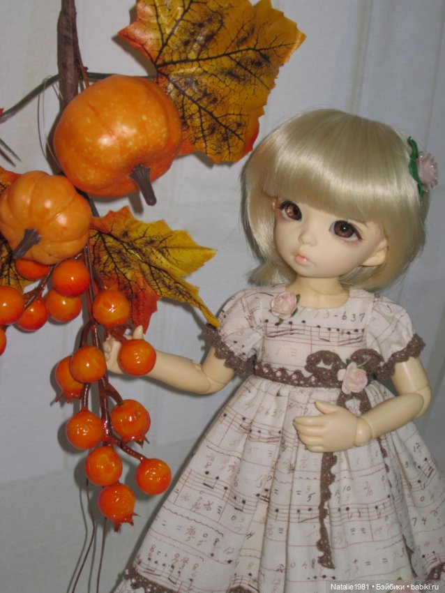 Любите-ли вы осень так, как люблю ее я? Небольшая фотосессия моих кукол - Литлфи, Минуш, Монст (фото 5)