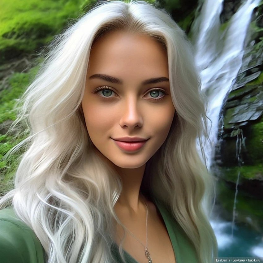 Девушка у водопада 🌊 — Рисование и арт: скетчи (фото 4)