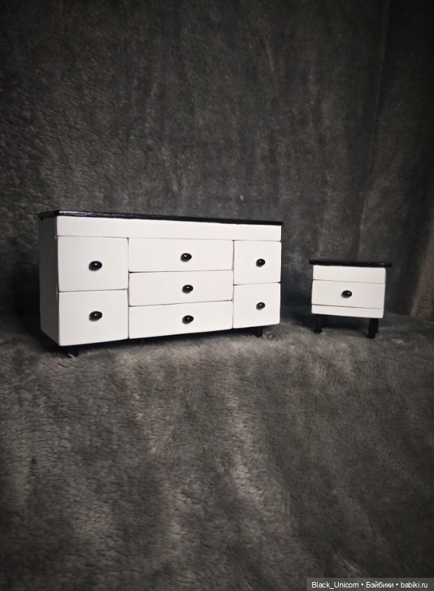 Комод и тумбочка — Мебель для кукол и домиков: фото (фото 2)
