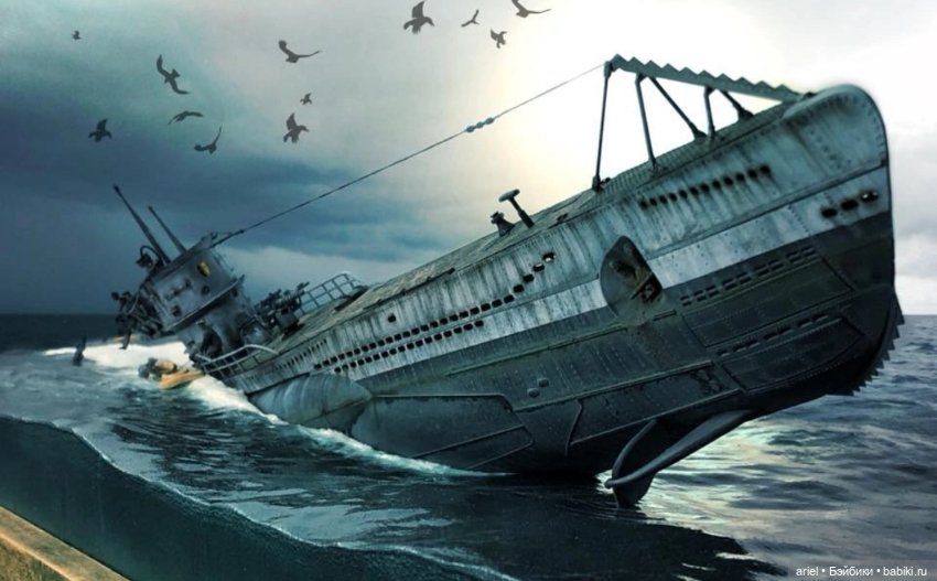 Диорама «Тонущий волк» от Скотта Уизерса