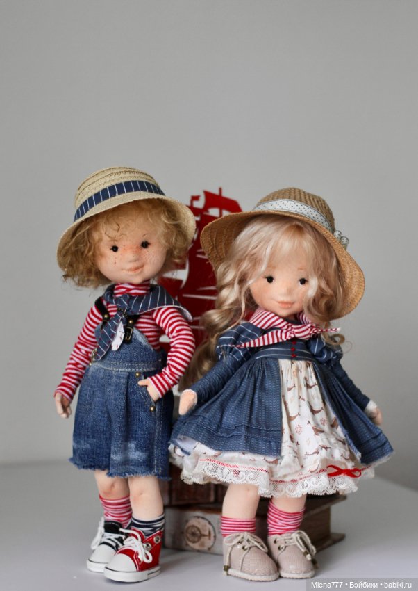 Ты морячка, я моряк — Авторские текстильные куклы: Вальдорфские (фото 3)
