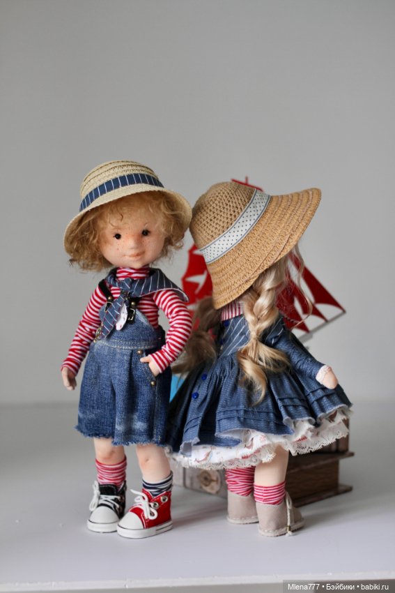 Ты морячка, я моряк — Авторские текстильные куклы: Вальдорфские