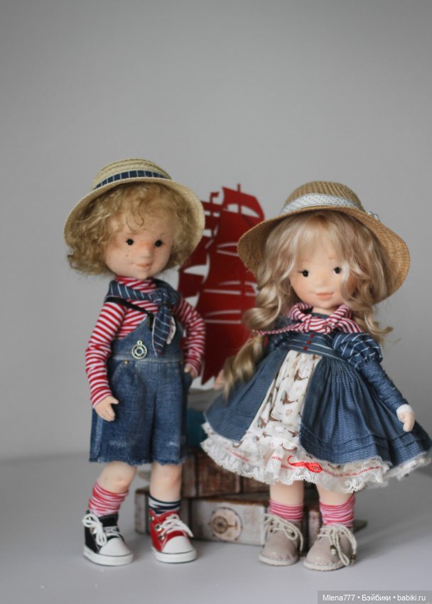 Ты морячка, я моряк — Авторские текстильные куклы: Вальдорфские (фото 4)