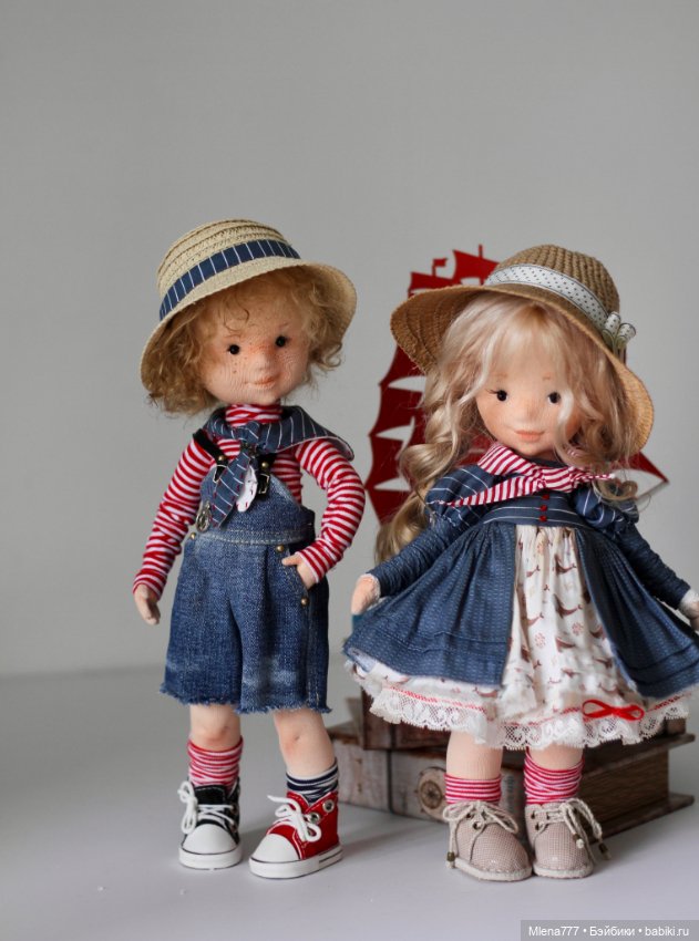 Ты морячка, я моряк — Авторские текстильные куклы: Вальдорфские (фото 2)