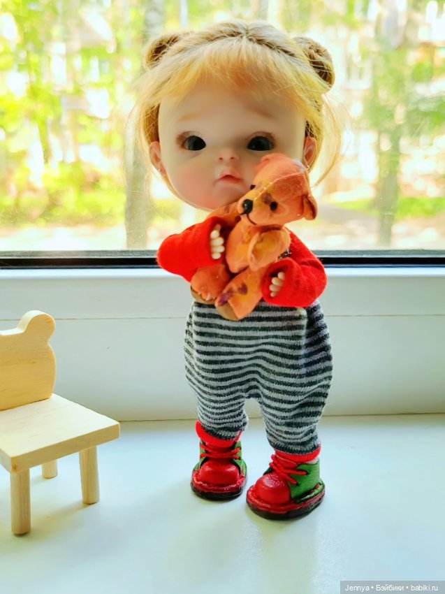 Тася и её медведь 🧸 — Куклы и тела Obitsu 11 (Ob11): гибриды (фото 2)