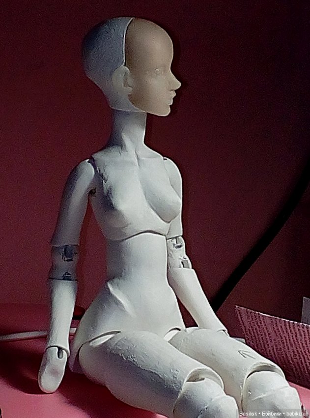 Куколка процесс 02 — Авторские шарнирные куклы своими руками: лепка (фото 4)