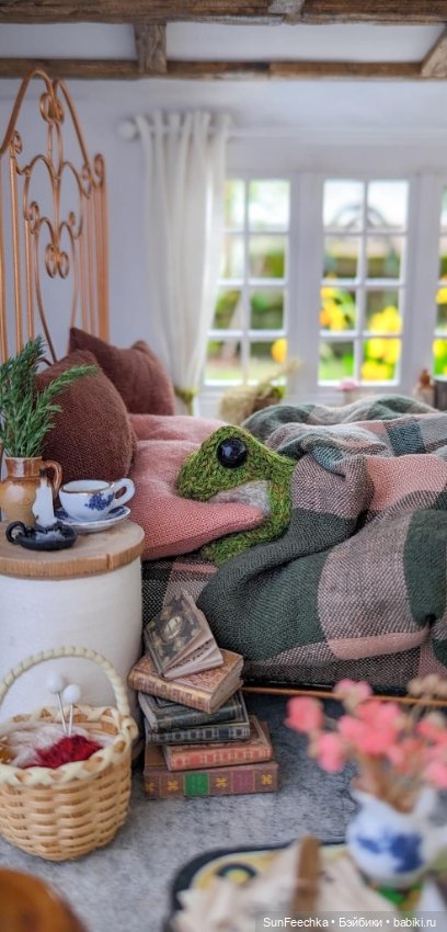 Один день из жизни вязаной лягушки 🐸