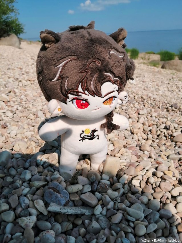 Плюшик на отдыхе — Мягкие игровые и текстильные куклы: тряпичные