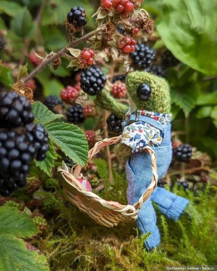 Один день из жизни вязаной лягушки 🐸