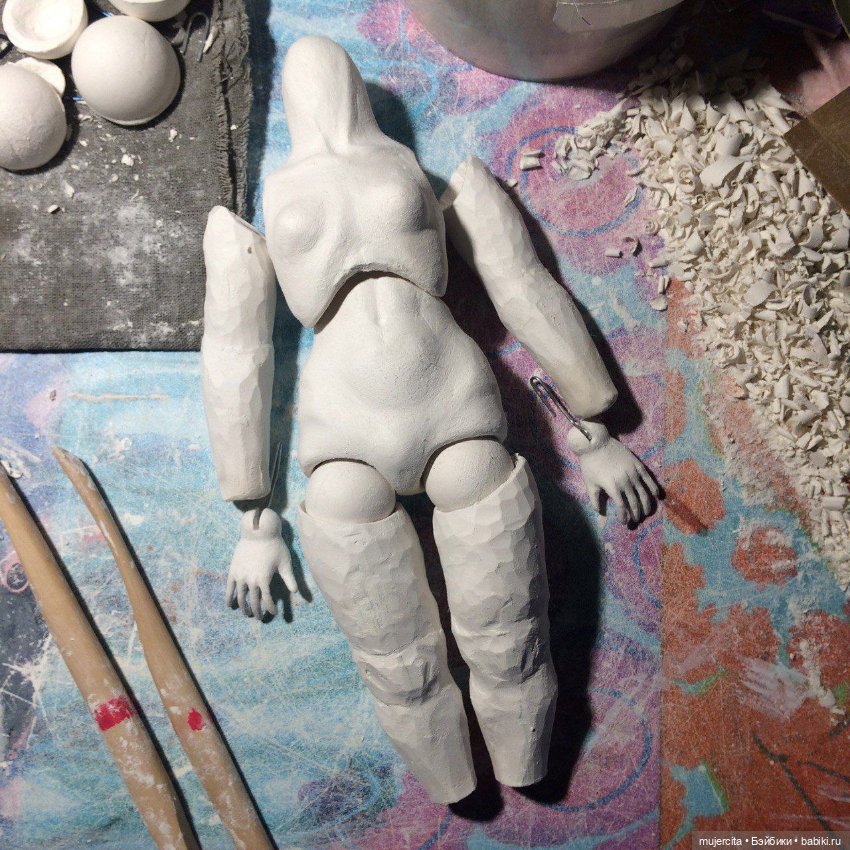 Первые мои шарнирки — Авторские шарнирные куклы своими руками: лепка (фото 5)