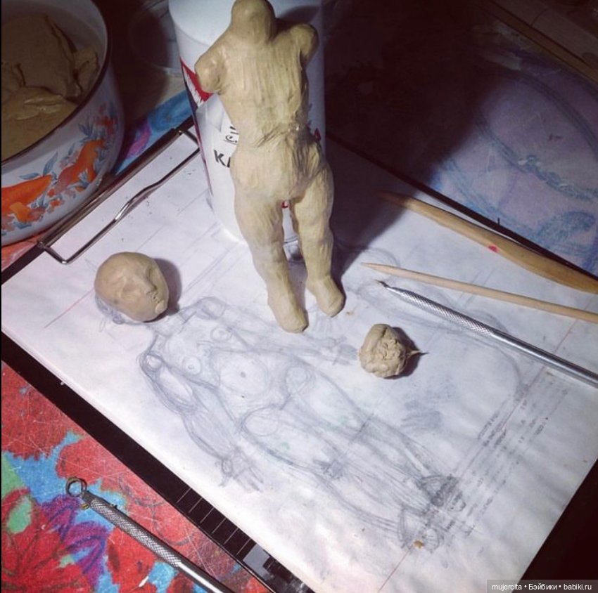 Первые мои шарнирки — Авторские шарнирные куклы своими руками: лепка