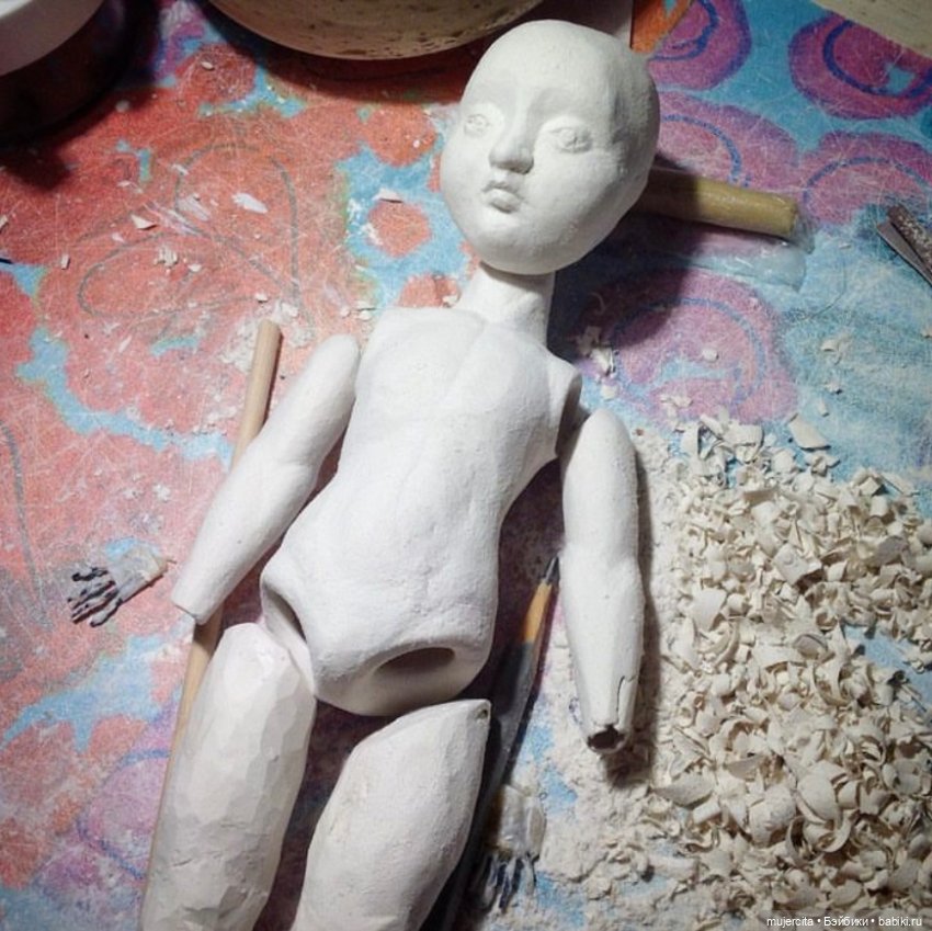 Первые мои шарнирки — Авторские шарнирные куклы своими руками: лепка (фото 4)