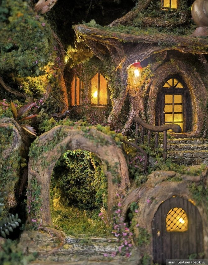 Диорама «Домик в лесу» от Хелены Пироженко (фото 2)