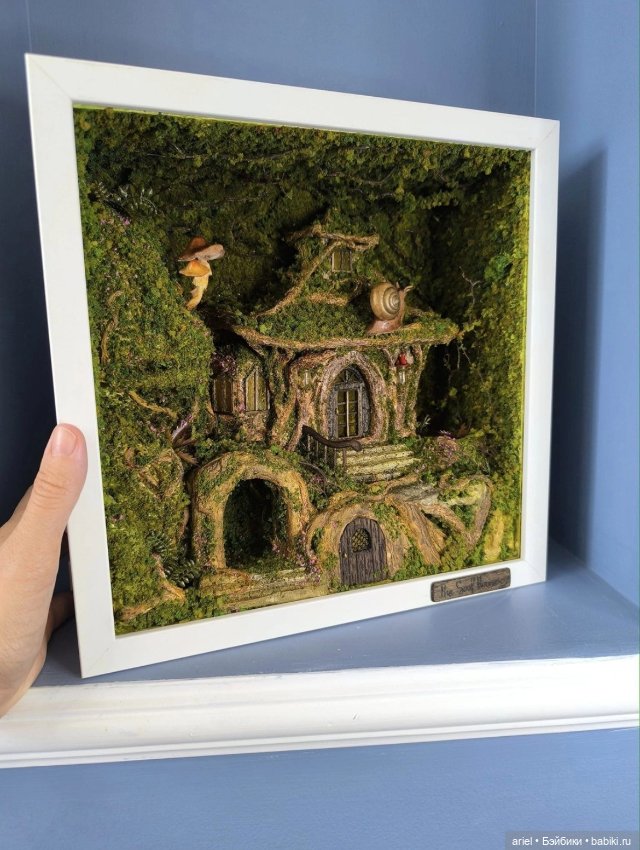 Диорама «Домик в лесу» от Хелены Пироженко (фото 3)