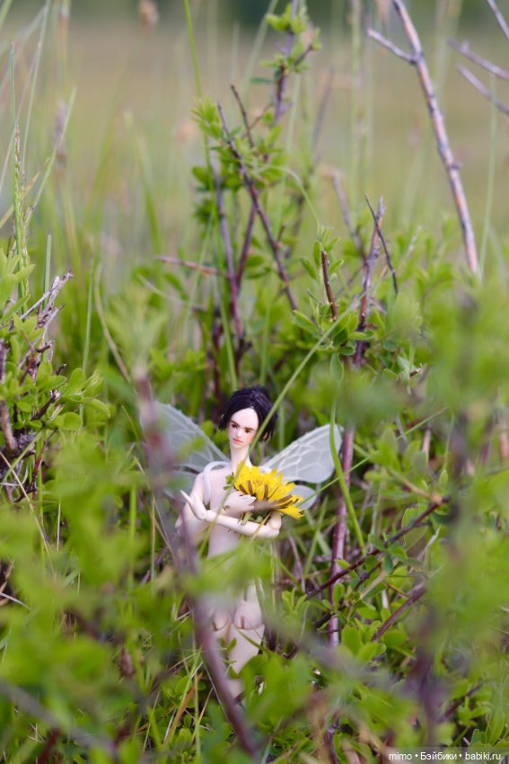 В обнимку с одуванчиками — Авторские шарнирные куклы своими руками: лепка (фото 4)