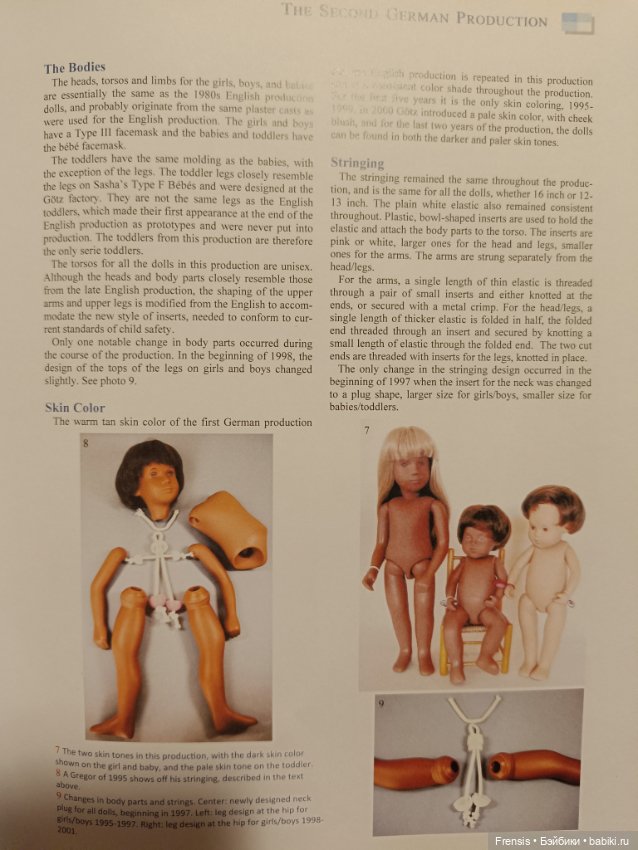 Саша Моргенталер Sasha Doll - идентификация кукол часть 4 Götz 1995-2001