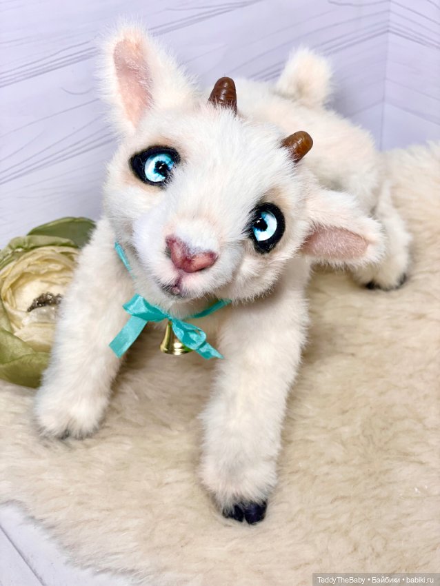 Снежок 🐐 — Авторские мишки Тедди и друзья: фото (фото 4)