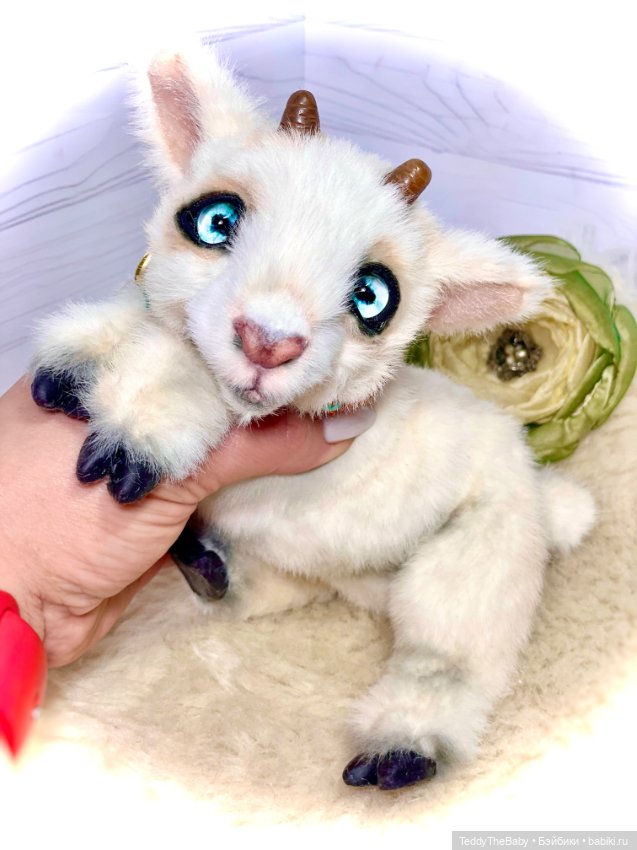 Снежок 🐐 — Авторские мишки Тедди и друзья: фото (фото 3)