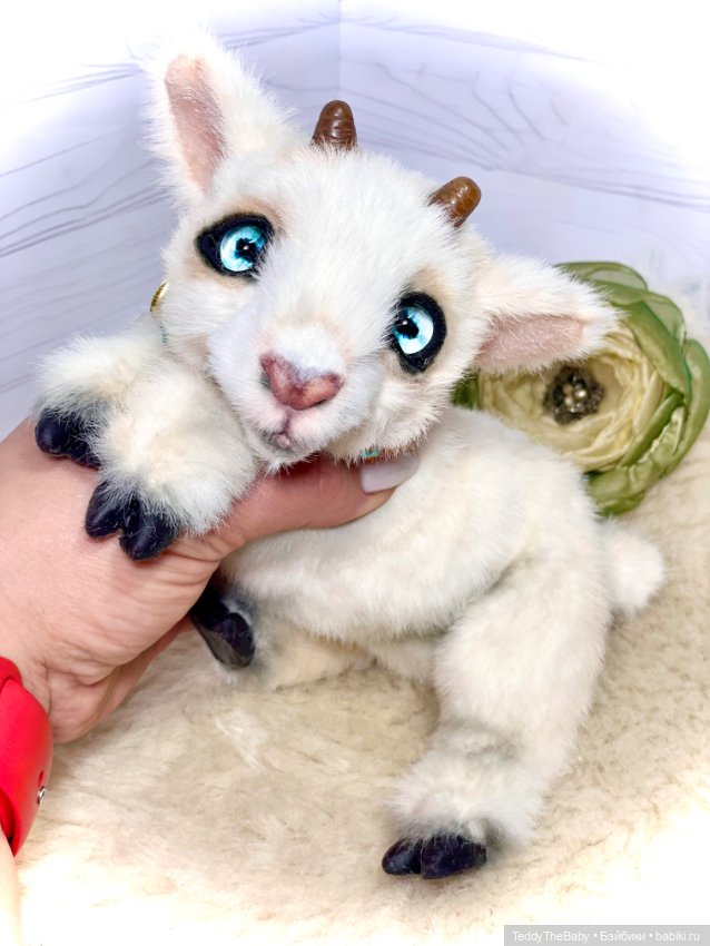 Снежок 🐐 — Авторские мишки Тедди и друзья: фото (фото 9)