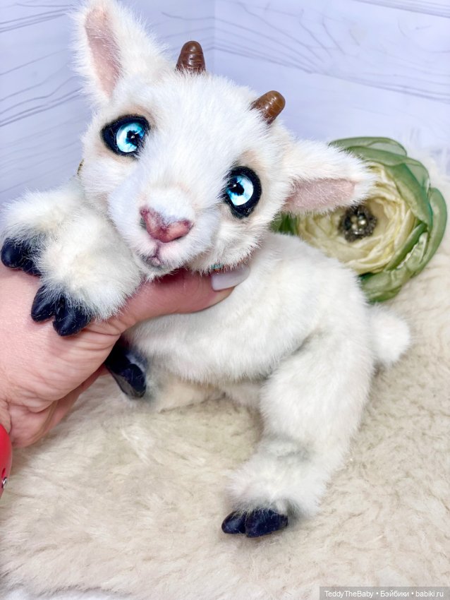 Снежок 🐐 — Авторские мишки Тедди и друзья: фото (фото 10)