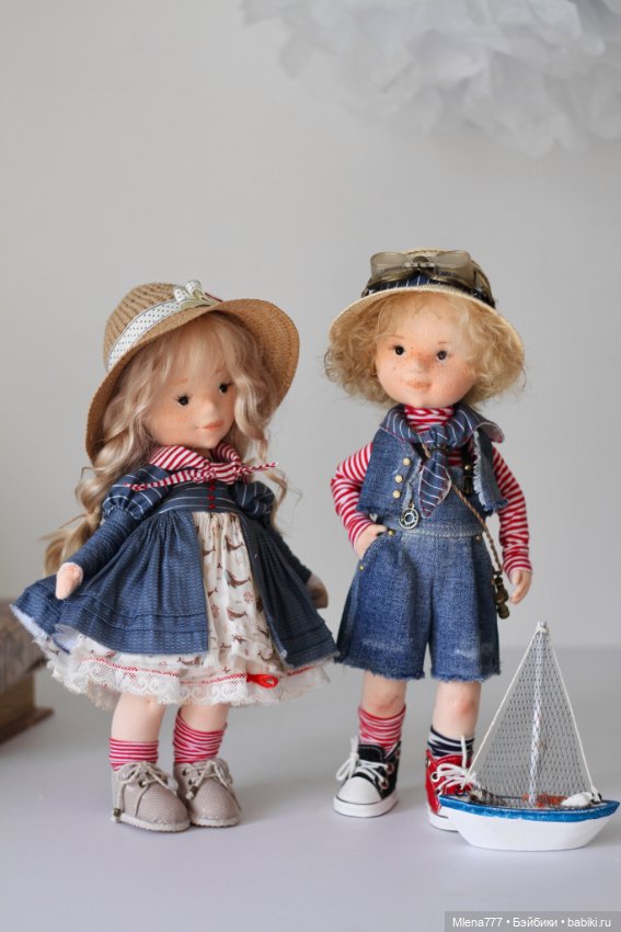 Море зовет — Авторские текстильные куклы: Вальдорфские (фото 9)